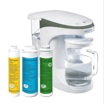 AQUATRU Carafe Alkaline Mineral Boost (AT100) Máquina Purificadora de Agua